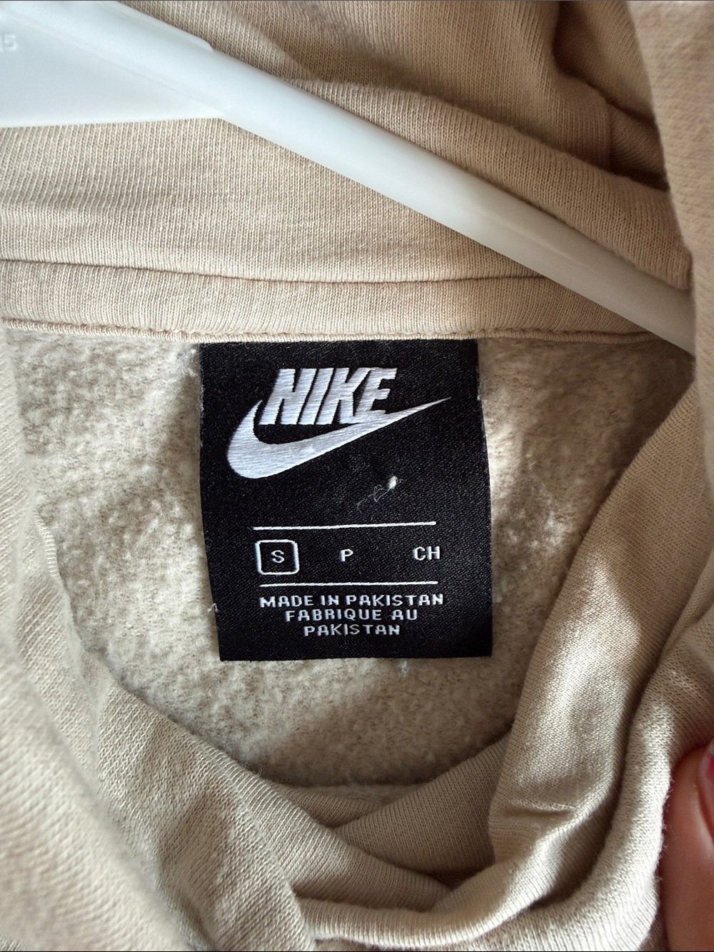 Nike Women's Beige Pullover Hoodie - Picture 2 of 3